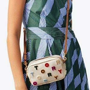 Tory Burch-Canvas Perry Fil Coupe Mini Crossbody